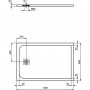 Ideal Standard Pure White Ultraflat S 1200 x 800mm Rectangular Shower Tray