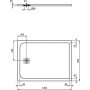 Ideal Standard Sand Ultraflat S 1200 x 900mm Rectangular Shower Tray