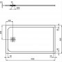 Ideal Standard Sand Ultraflat S 1400 x 800mm Rectangular Shower Tray