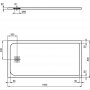 Ideal Standard Pure White Ultraflat S 1600 x 800mm Rectangular Shower Tray