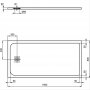 Ideal Standard Sand Ultraflat S 1600 x 800mm Rectangular Shower Tray