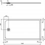 Ideal Standard Sand Ultraflat S 1600 x 900mm Rectangular Shower Tray