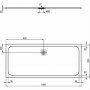 Ideal Standard Sand Ultraflat S 1800 x 800mm Rectangular Shower Tray