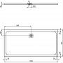 Ideal Standard Pure White Ultraflat S 1800 x 900mm Rectangular Shower Tray