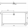 Ideal Standard Jet Black Ultraflat S 2000 x 1000mm Rectangular Shower Tray