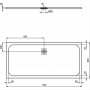 Ideal Standard Sand Ultraflat S 1700 x 800mm Rectangular Shower Tray
