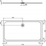 Ideal Standard Pure White Ultraflat S 1700 x 900mm Rectangular Shower Tray