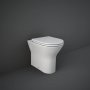 RAK Ceramics Feeling Rimless 365mm Back to Wall Matt White Pan