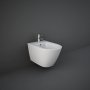 RAK Ceramics Feeling 360mm Wall Hung Matt White Bidet