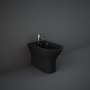 RAK Ceramics Feeling 360mm Back to Wall Matt Black Bidet