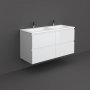 RAK Joy 120cm Pure White Wall Hung Basin Unit