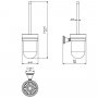 Origins Living Genoa Toilet Brush & Holder Set - Chrome