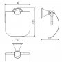 Origins Living Genoa Toilet Roll Holder with Flap - Chrome