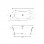 BC Designs Traditional Silk Matt White Bampton Bath