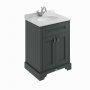 BC Designs Victrion 600mm Dark Lead 2 Door Basin Unit