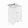 BC Designs Victrion 600mm Nimbus White 2 Door Basin Unit