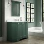 BC Designs Victrion 1000mm Forest Green 4 Door Angled Basin Unit