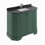 BC Designs Victrion 1000mm Forest Green 4 Door Angled Basin Unit