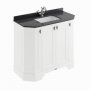 BC Designs Victrion 1000mm Nimbus White 4 Door Angled Basin Unit