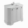 BC Designs Victrion 1000mm Earl's Grey 4 Door Angled Basin Unit