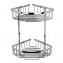 BC Designs Victrion Double Corner Shower Basket