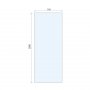 Purity Collection 800mm Brushed Nickel Wetroom Panel with wall Support