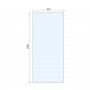 Purity Collection 1000mm Chrome Wetroom Panel with wall Support