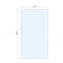Purity Collection 1100mm Brushed Nickel Wetroom Panel with wall Support