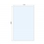 Purity Collection 1200mm Brushed Nickel Wetroom Panel with wall Support