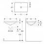 Geberit VariForm 550mm Rectangular Countertop Basin - With Overflow