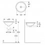 Geberit VariForm 330mm Round Undercounter Basin - With Overflow