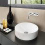 Geberit VariForm 400mm Round Lay-On Countertop Basin - No Overflow