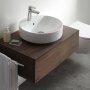 Geberit VariForm 450mm 1 Tap Hole Round Lay-On Countertop Basin - With Overflow