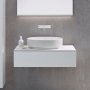 Geberit VariForm 550mm Oval Lay-On Countertop Basin - No Overflow