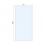 Purity Collection 1000mm Chrome Wetroom Panel with Ceiling Bar