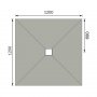 Purity Collection Level Access 1200 x 1200mm Square Centre Drain Wetroom Tray