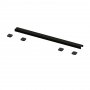 Abacus Elements 600mm Linear Waste Cover Plate - Matt Black