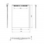 Abacus Elements 1200 x 950mm Infinity 1200 x 950mm Tray Kit Left Hand Includes full Installation Kit