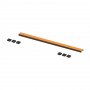 Abacus Elements 700mm Linear Waste Cover Plate - Brushed Bronze