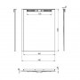 Abacus Elements 1200 x 950mm Infinity 1200 x 950mm Tray Kit Right Hand Includes full Installation Kit