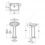 Ideal Standard Waverley Classic 56cm Basin - 2 Tap Hole