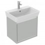 Ideal Standard Connect Air Cube Basin Unit for 550mm Basin (Gloss Grey with Matt White Interior)