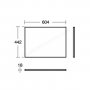 Ideal Standard Connect Air 600 x 442mm Worktop (Gloss White)