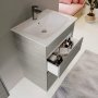 Ideal Standard Connect Air 600mm Freestanding Vanity Unit (Light Grey Wood with Matt White Interior)