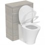 Ideal Standard Connect Air 600mm Floor Standing WC Unit (Light Grey Wood with Matt White Interior)