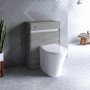 Ideal Standard Connect Air 600mm Floor Standing WC Unit (Light Grey Wood with Matt White Interior)