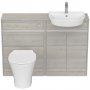 Ideal Standard Connect Air 600mm Floor Standing WC Unit (Light Grey Wood with Matt White Interior)