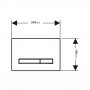 Geberit Sigma 50 Dual Flush Plate - Brushed Chrome