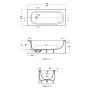 Ideal Standard i.life 160 x 70cm Idealform Bath