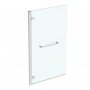 Ideal Standard i.life 900mm Left Hand Hinged Bath Screen with Towel Rail
